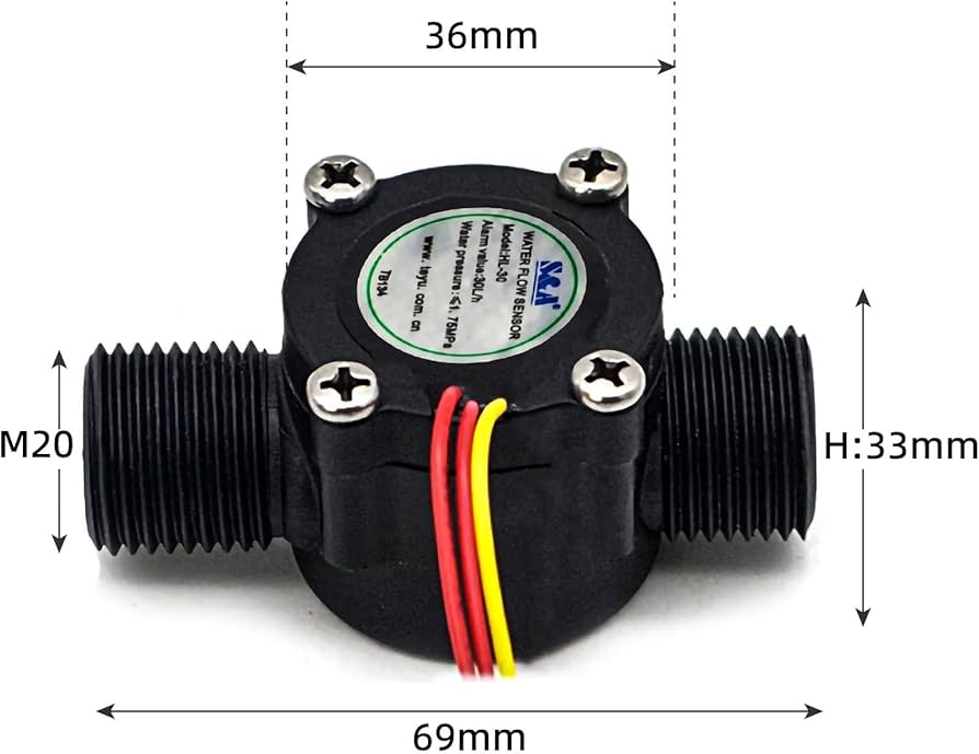 SENSOR DE FLUJO AGUA PARA CHILLER TY-12-3A