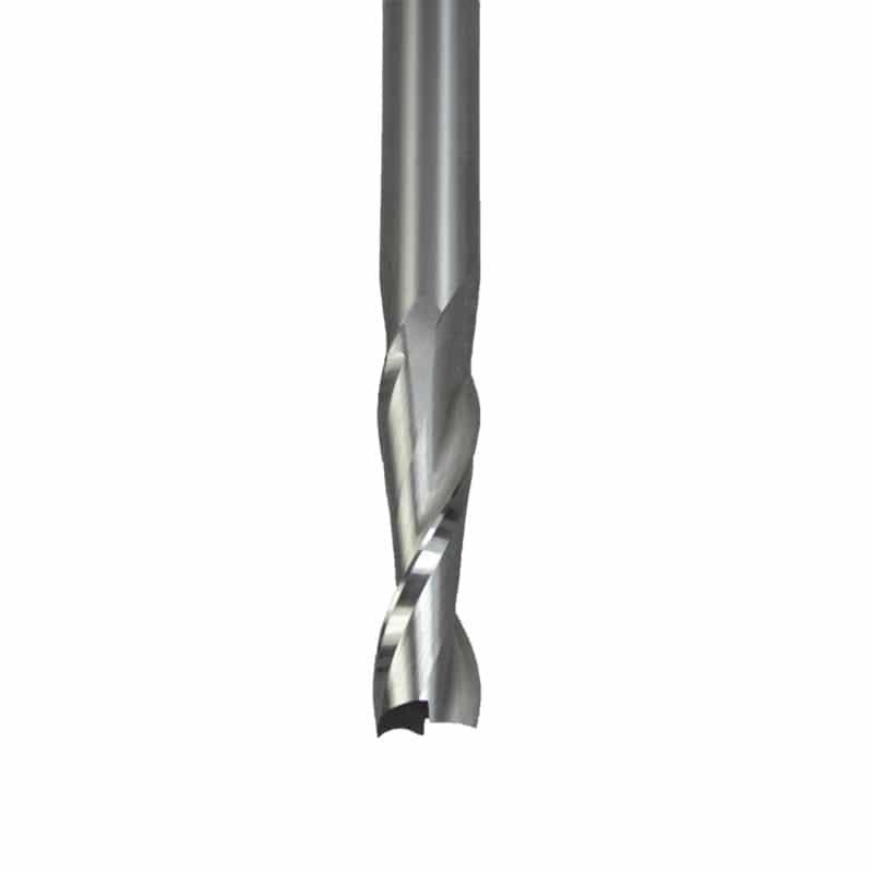 Broca CSE 104 CNC En Espiral Up-Cut 1/8″ x 1/8″ x 1/2″ x 1-1/2″ de 2 filos - Stanser Refacciones