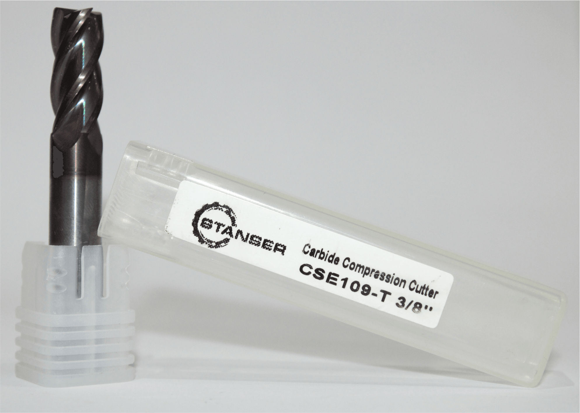 Cortador Broca CSE109-T 3/8" 4 Filos Up-Cut c/Recubrimiento AlTiN - Stanser Refacciones