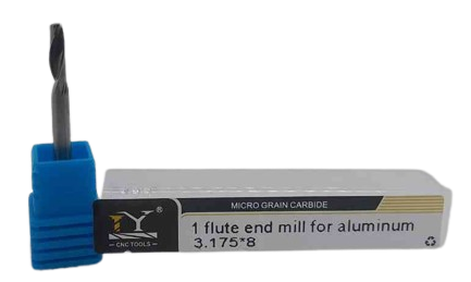 CORTADOR 1 FILO END MILL 3.175*8 (1/8*22*1/8), PARA ALUMINIO  DRLY38
