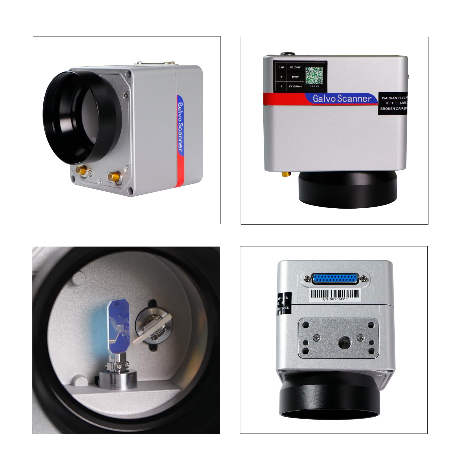 CABEZAL DE ESCANER GALVANOMETRO DE ALTA VELOCIDAD SINO-GALVO RC7110C PARA MAQUINA LASER FIBRA