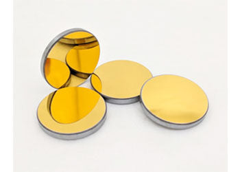 Espejo Silicio Bañado En Oro 25X3mm