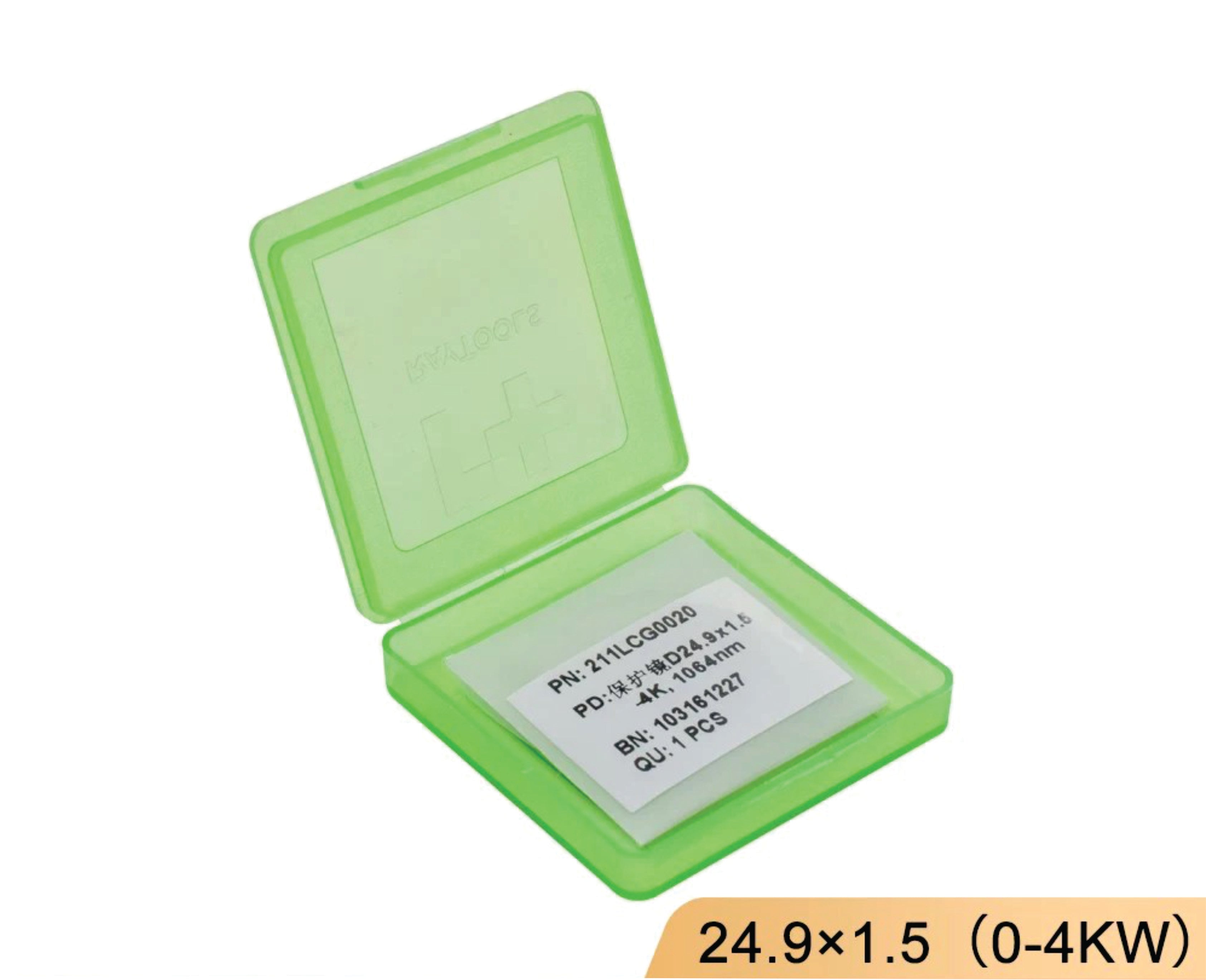 Cristal de protección para laser fibra de corte 24.9x4.1mm